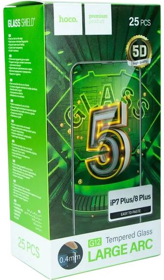 Захисне скло Hoco G12 5D для iPhone 7 Plus/8 Plus 25 шт (39487-01_636)