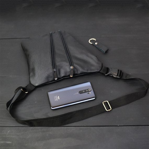 Сумка мужская легкая через плечо, Сумка мужская чорная через плечо Мужские сумки SE-54 | Зображення 8