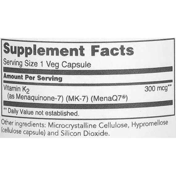 Вітамін K Protocol for Life Balance MK-7 Vitamin K2 60 Veg Caps | Зображення 1