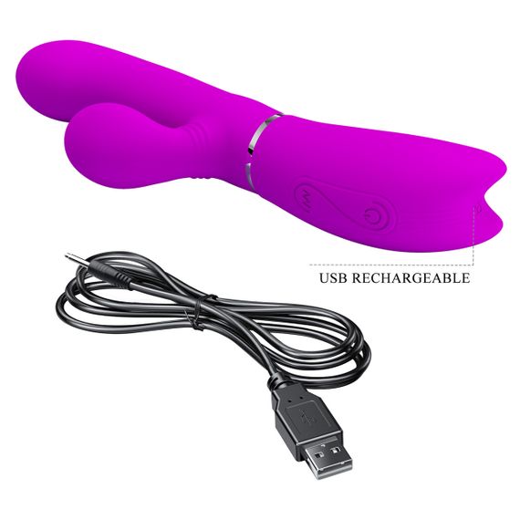 Вібратор - Pretty Love Clitoris Vibrator Purple Sex Aura | Зображення 6
