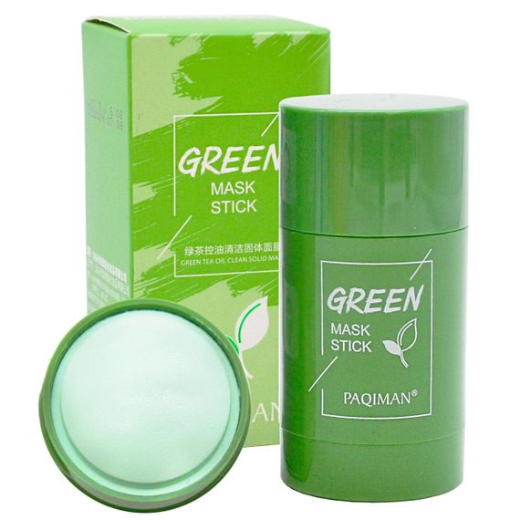 Маска стік для обличчя з глиною та екстрактом зеленого чаю / Глиняна маска від чорних цяток / Стік для звуження пор | Зображення 4