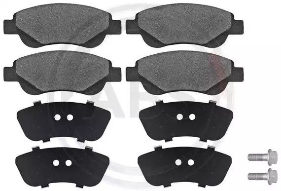 Колодки передні гальмівні Peugeot 107/Citroen C1 05- (Bosch), ABS (37483) | Зображення 1