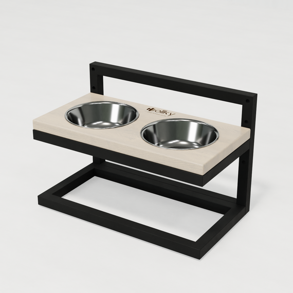 Миски на регулируемой подставке для маленьких собак Hollky Flex S (2 × 0.450 л) FS-422523-BLWH | Зображення 11