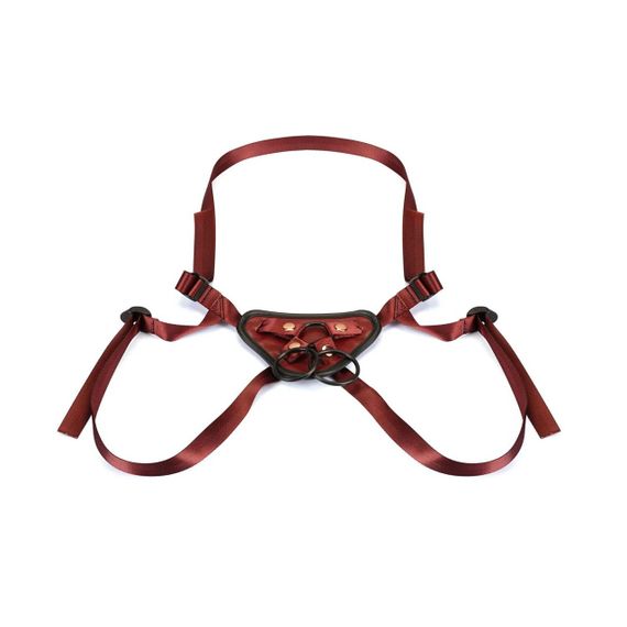 Трусики для страпона Liebe Seele Wine Red Strap-on Harness Sex Aura