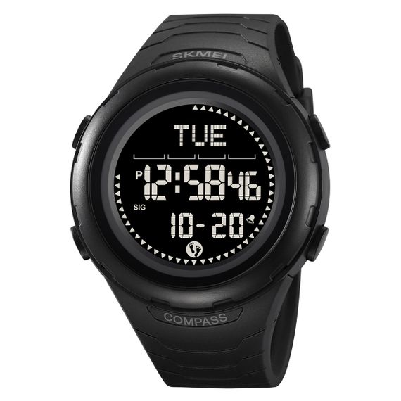 Чоловічий годинник Skmei 2166BKBK Black-Black + Compass