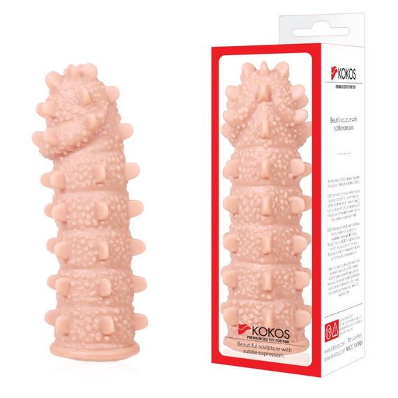 Насадка на член Kokos Extreme Sleeve ES.04 розмір M, потовщувальна, стимулюючий рельєф sexstyle | Зображення 4