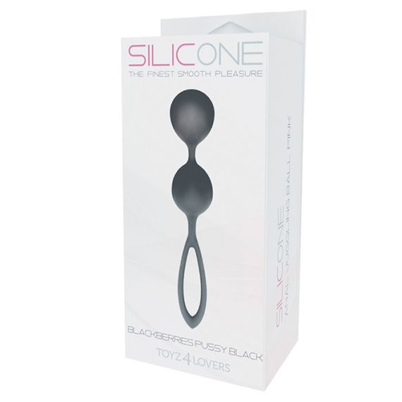 Вагінальні кульки Toyz4Lovers Blackberries Pussy, чорні, 17 × 3 см Sex Aura | Зображення 1