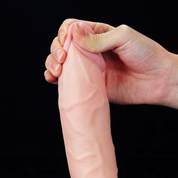 Фалоімітатор - Soft Ejaculation Cock With Ball 9" Sex Aura | Зображення 3
