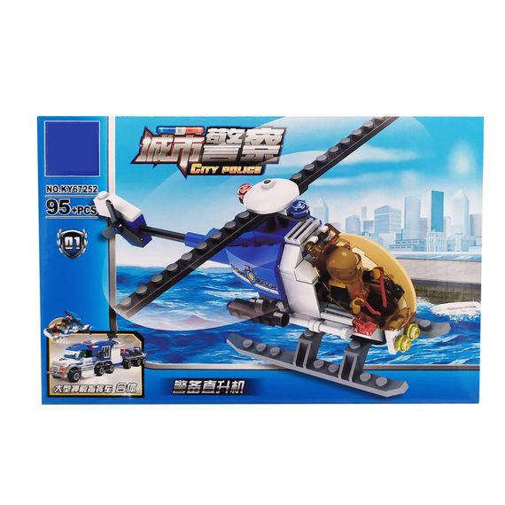 Конструктор дитячий  Поліцейська техніка Конструктор для дітей блочний від 3-х років