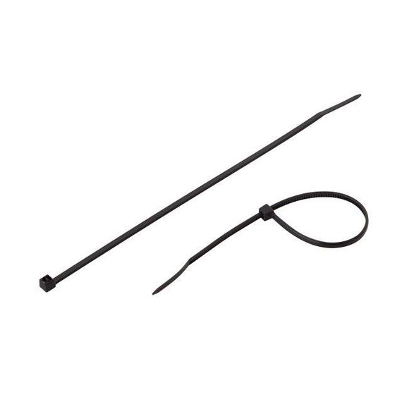 Хомут пластиковий 2,5*150 мм, чорний, 100 од. INTERTOOL TC-2516 | Зображення 2