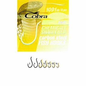 Крючки рыболовные Cobra Кобра BEAK серазмер 1091G разм.012 10 шт в упаковке
