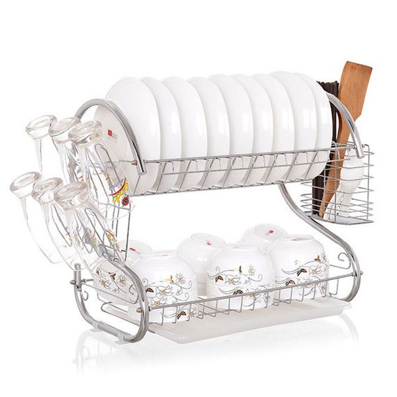 Стойка для хранения посуды kitchen storage rack, сушилка для посуды | Зображення 1