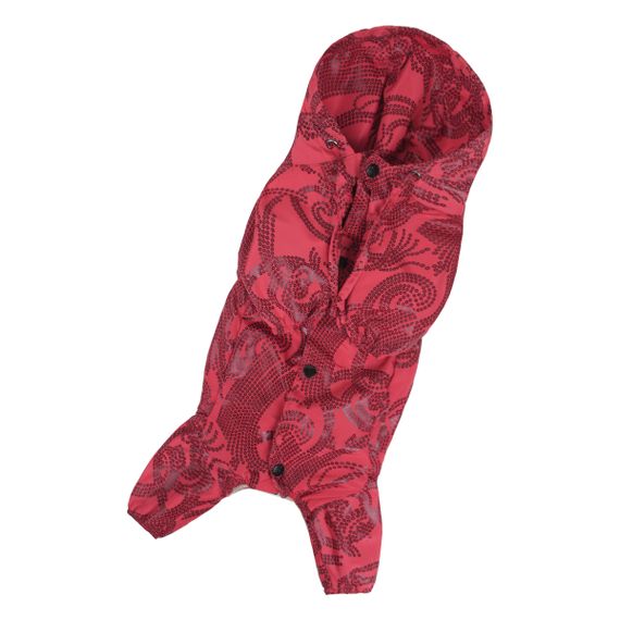 Дощовик ДЛЯ ДIВЧАТ візерунки червоний MD-14 | Зображення 2