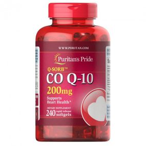 Коэнзим Puritan's Pride Q-Sorb Co Q-10 200 mg 240 Softgels
