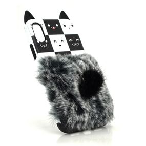 Накладка Кот пушистый хвост (смарт кольцо) iPhone X