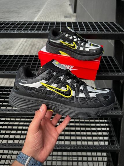 Кросівки Nike P6000 чорні з сірим та жовтим | Зображення 4