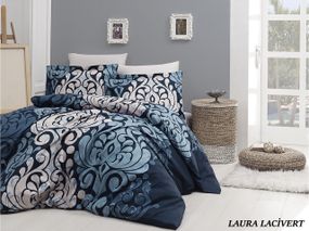 Постільна білизна First Choice Cotton Satin 160х220 Laura Lacivert