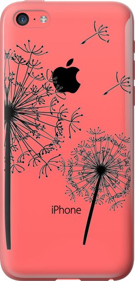 Чехол на iPhone 5c Одуванчики "4642u-23-17620"