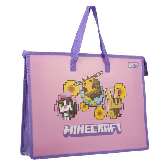 Папка портфель YES Minecraft Bees 492358 3х26х35 см | Зображення 2
