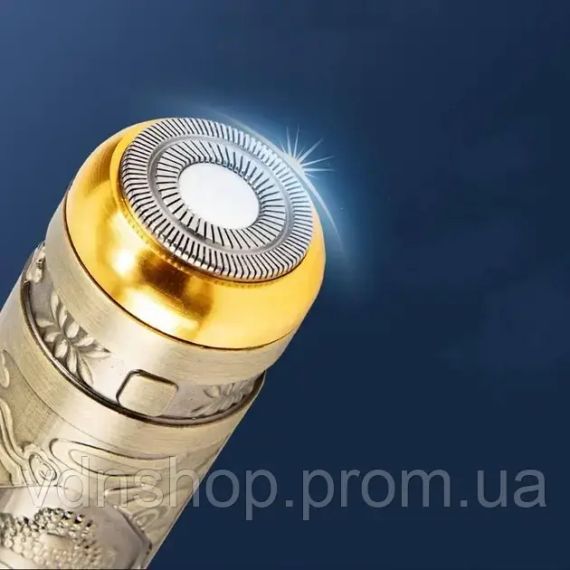 Акумуляторна міні бритва металева дорожня USB електробритва бездротова роторна Mini Shaver Alstow NS-701 | Зображення 2