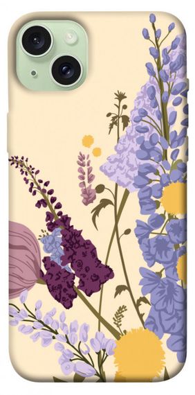 Чохол з картинкою Flowers art для Apple iPhone 15 Plus (6.7")