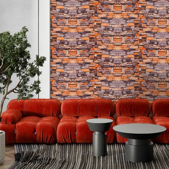 Самоклеюча 3D панель піщаник катеринослав цегла Sticker Wall 20000х700х3мм | Зображення 5