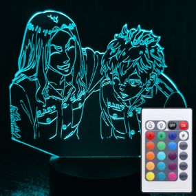 Акриловый светильник-ночник с пультом 16 цветов Токийские мстители tty-n001120