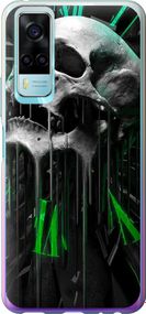 Чехол на Vivo Y31 Череп-часы "4100u-584-17620"