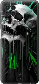 Чехол на Samsung Galaxy A22 A225F Череп-часы "4100u-2270-17620"