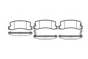 Колодка гальм. диск. LEXUS ES, RX задн. (вир-во REMSA) REMSA 021422 на ASTON MARTIN CYGNET