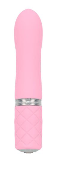 Розкішний вібратор PILLOW TALK - Flirty Pink з кристалом Swarovski, гнучка головка