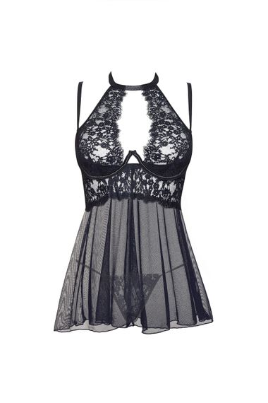 Сорочка Beauty Night MARIANA BABYDOLL & thong Чорний S/M | Зображення 4