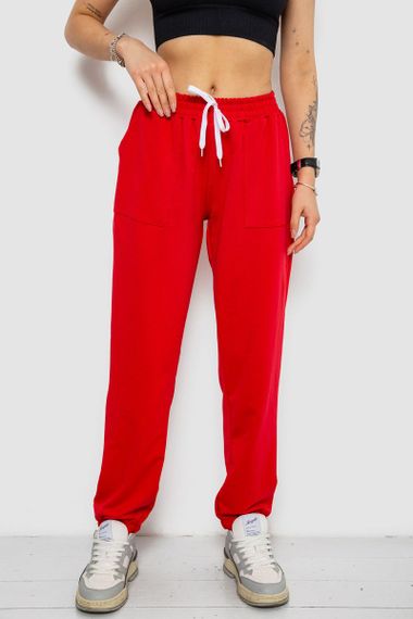 Спортивные штаны женские  -уценка, цвет красный, 238R347-U-25