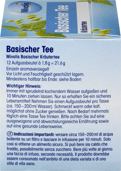 Щелочной травяной чай Mivolis – для детоксикации, очищения организма и поддержания кислотно-щелочного баланса | Зображення 5