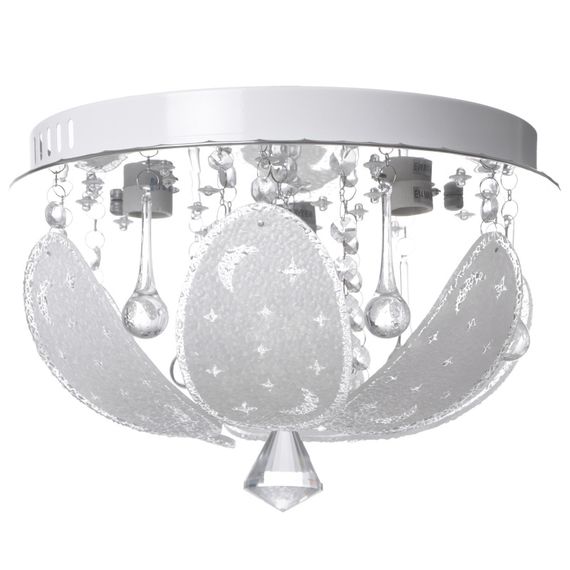 Люстра торт потолочная с пультом LED E14 60W RGB WH (BCL-649S/3)