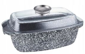 Гусятница с крышкой Ofenbach Vizo KM-100517 32х10.5 см 5.5 л серая