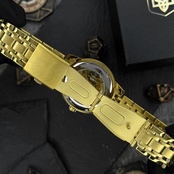 Класичний чоловічий годинник Awarder 025 Sharp Gold-Black | Зображення 6
