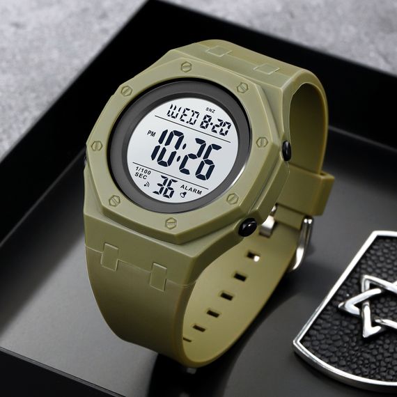 Чоловічий годинник Skmei 2048AG Army Green | Зображення 3
