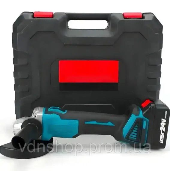 Потужна акумуляторна болгарка в кейсі LITHIUM POWER компактна акумуляторна болгарка, 2 акумулятори 24V | Зображення 2