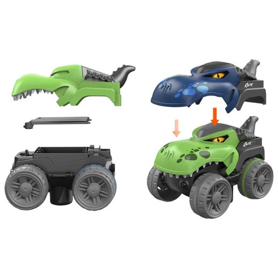 Інтерактивний трек з інерційною машинкою SHT 5510-5 Dino Trak (168pcs/1CAR) Green | Зображення 1
