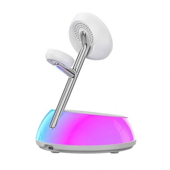 БЗУ WIWU Wi-W036 Aurora 3 in 1 wireless charger White | Зображення 3
