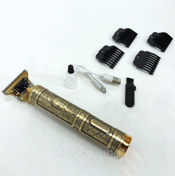 Электробритва для головы Hair Clipper WS-T99, Многофункциональная аккумуляторная машинка для стрижки CB-74 | Зображення 9