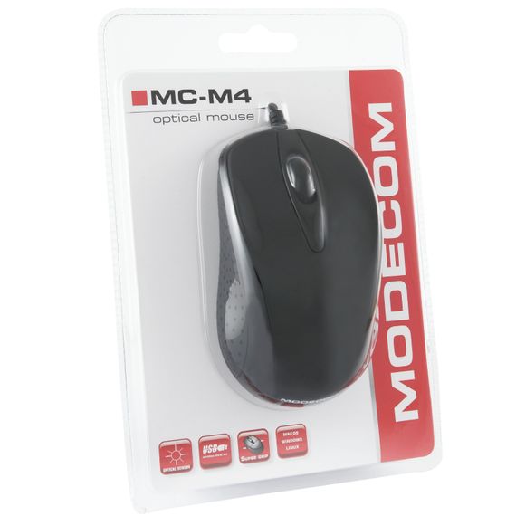 Мишка  Modecom MC-M4.1, 3кн., 1200dpi, Black OEM (White box) | Зображення 1