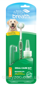Набор для чистки зубов для собак Tropiclean Fresh Breath Oral Care Kit Large 59 мл 001299