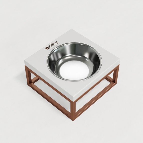 Миска на подставке для кошек и маленьких собак Hollky Base Solo S (1 × 0,45 л) Solo S-18187-GLWH | Зображення 3