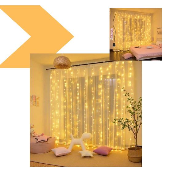 Гірлянда-штора теплий білий LED 3х3м 180L XPRO (46877-91019_167) | Зображення 1