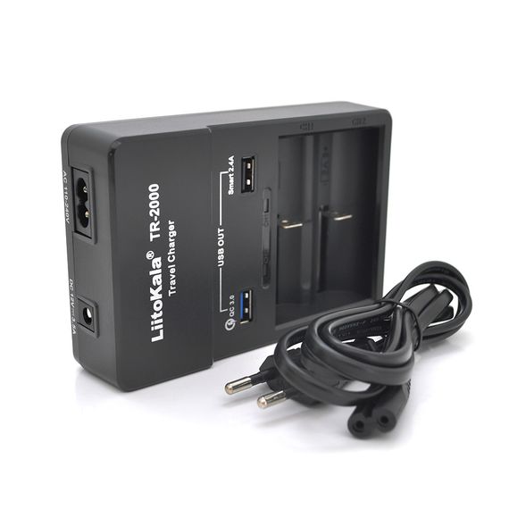 ЗУ универсальное Liitokala Lii TR-2000 + USB1-QC 3.0, USB2-5V 2.4A | Зображення 1