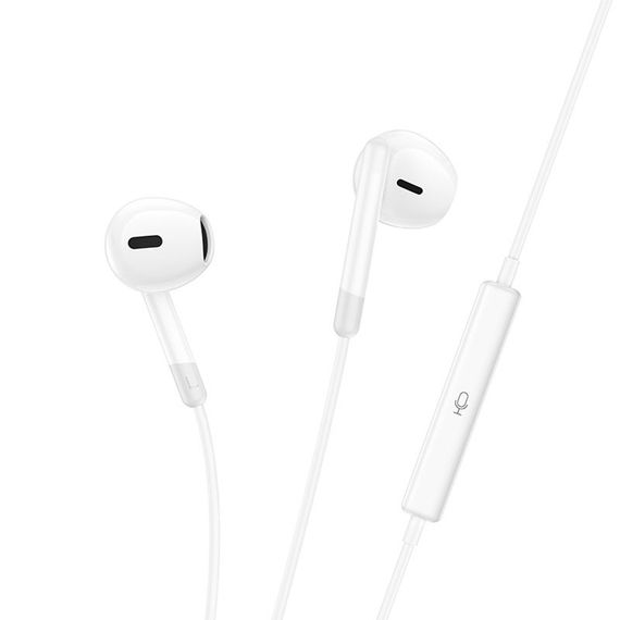 Стерео навушники Hoco M109 Pure joe (3.5mm/1.2m) White | Зображення 2