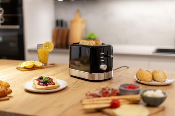 Тостер Gorenje  850Вт, підігрів, розморожування, пластик, чорний (T800DB) | Зображення 8