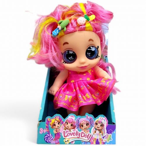 Лялька "Lovely Doll", висота - 20 см, рожевий
